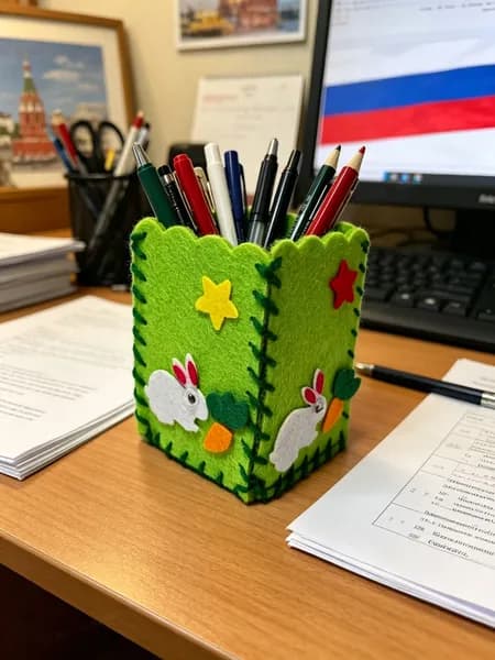 Подставка из фетра "Сделай сам"
