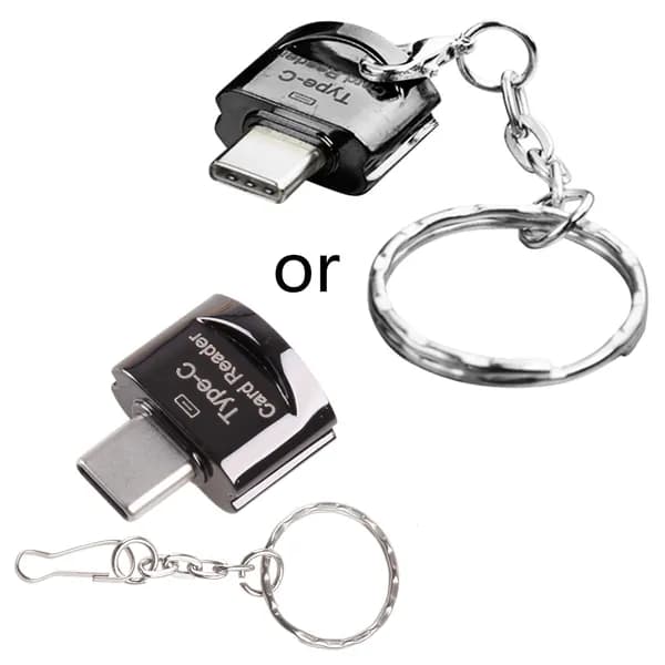 USB-C-адаптер для карт памяти, Черный