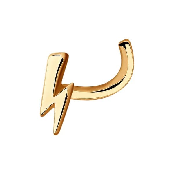 Золотой пирсинг в нос DIAMANT-ONLINE 585 пробы