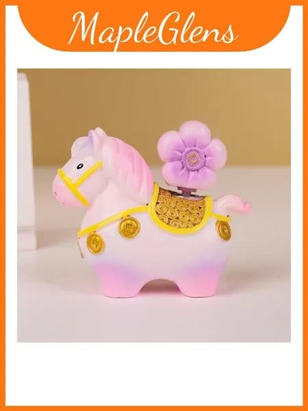 маленький пони prosperity resin ornament with cartoon animal for special occasions and desk decor pink