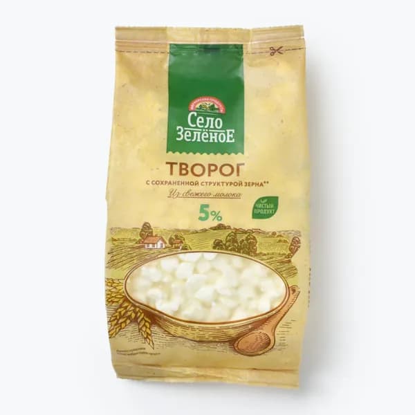 Творог 5% 500 г, Село Зеленое