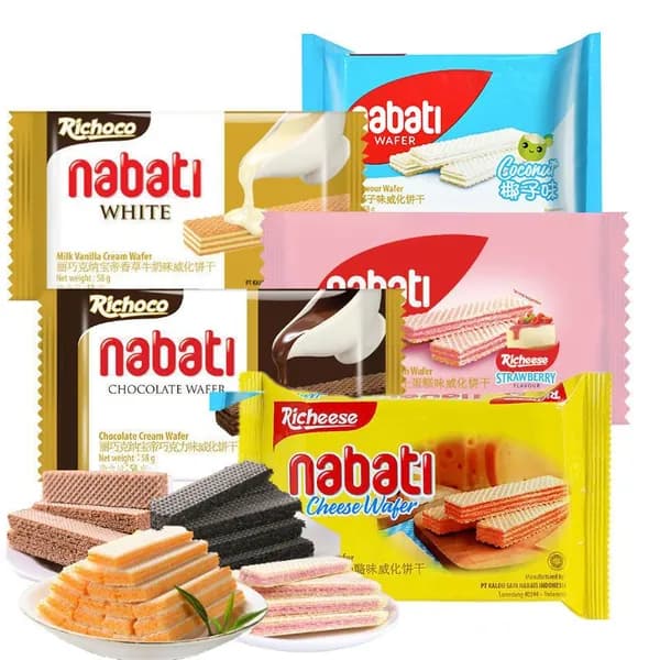 Вафельное печенье с сырной начинкой, импортный популярный десерт