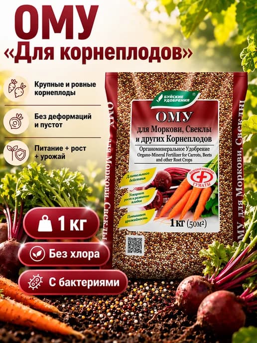 Удобрение для моркови и свеклы ому 1 кг