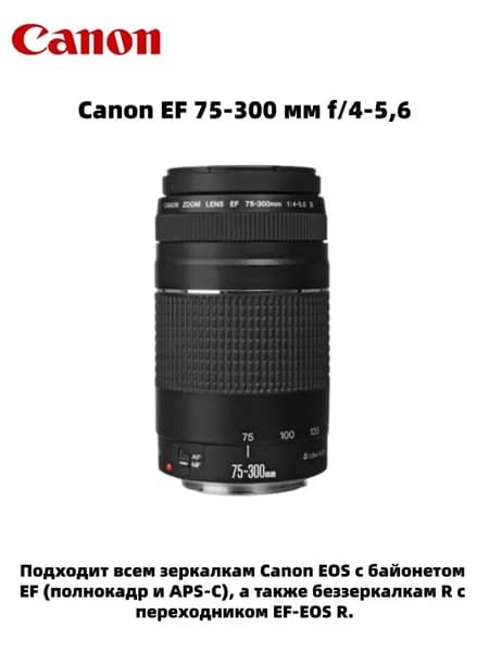 Canon Объектив Canon EF 75-300 мм f/4-5,6
