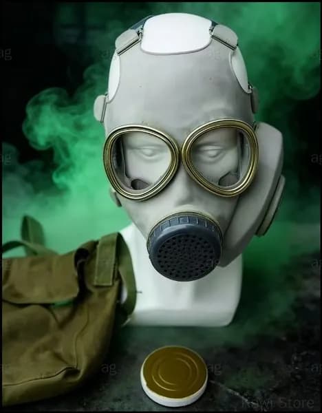 Винтажный советский противогаз 65 типа, эксклюзивный военный аксессуар