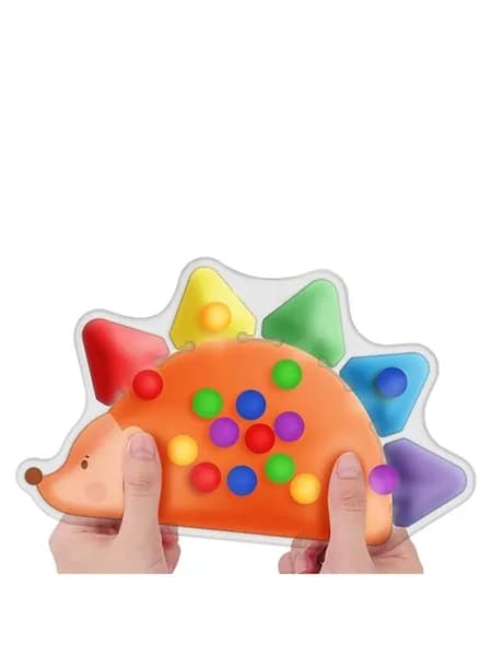 Сенсорная игрушка-ежик разных цветов
