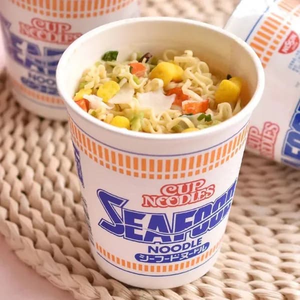 NISSIN Японский рамен со вкусом морепродуктов, 100 г