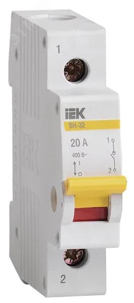 Выключатель Нагрузки 1П 20А IEK ВН-32 - 1 шт
