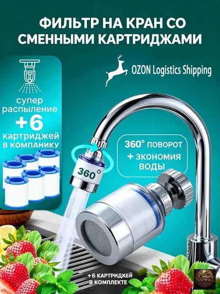 Фильтр для воды кухни дачи водосберегающий и сменные картриджи