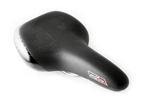 Седло велосипедное VELO VL-6268 комфорт антискользящее эластомерное, 259х180 мм, черно-серое