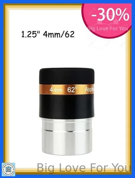 Окуляр 4мм 1.25" 62 градусов для телескопа