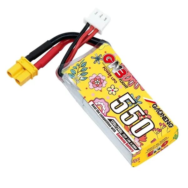 Аккумулятор Li-Po GNB 550mah 2S1P 7.6V HV 120C