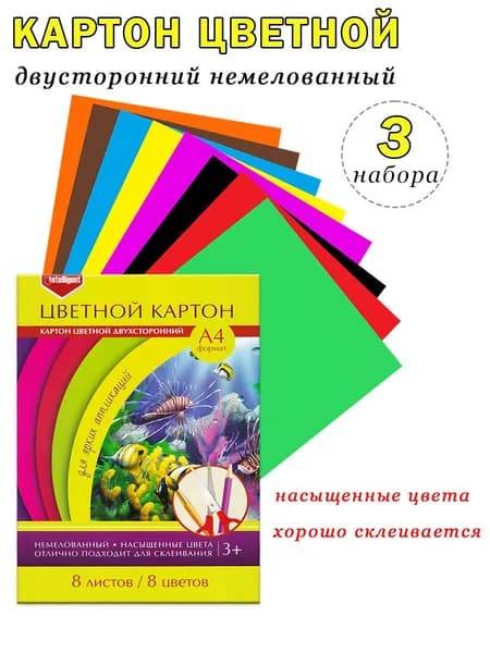 Intelligent Картон A4, количество листов: 24