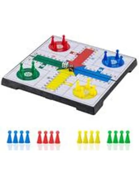Ludo настольная игра из HIPS-материала, магнитные фишки, портативная