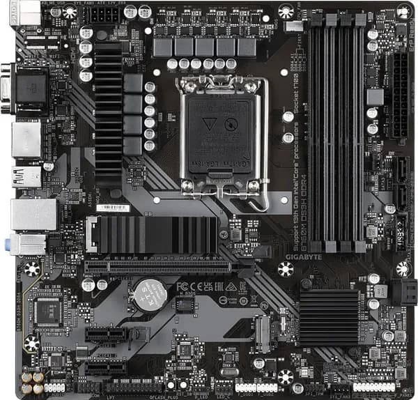 Материнская плата Gigabyte B760M DS3H DDR4 Soc-1700 Intel B760 4xDDR4 mATX