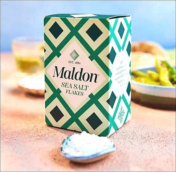 Maldon Хлопья морской соли 250 г, натуральная пищевая соль для кухни