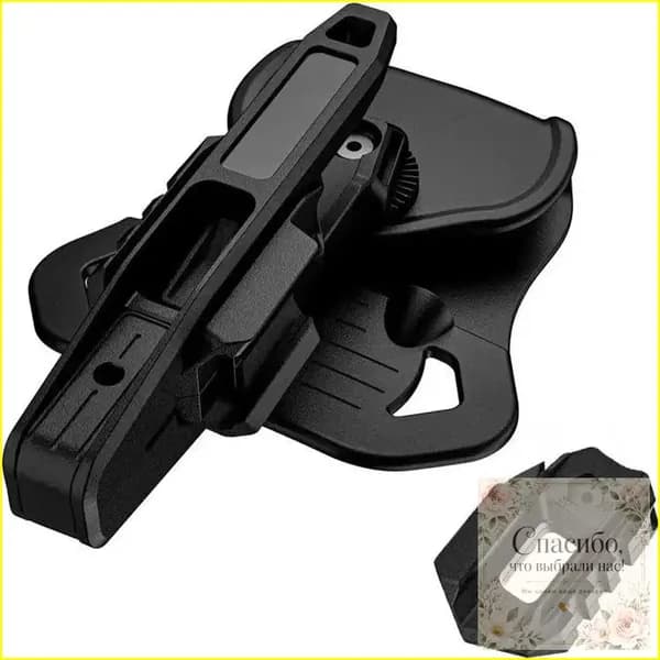 Качественный чехол для пистолета Glock и SIG P320, оборудованный крепежом под фонарь, выпускается в левосторонней и правосторонней вариациях.