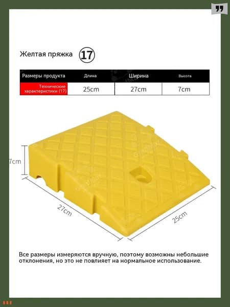 GradMar пандус для порога резиновый накладка противоскользящая для авто и коляски высота 7 см
