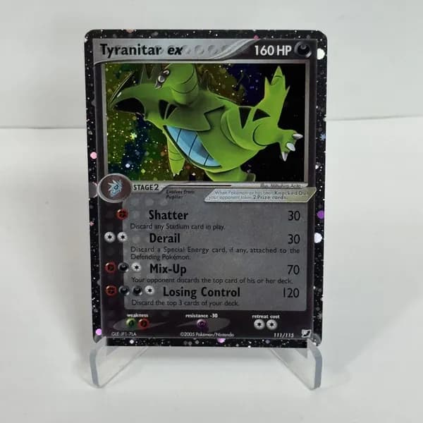 Портативные карты PKM Z Настройка и прокси высококачественной Tyranitar ex (Z) #111
