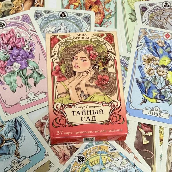Романтическая колода Оракула Ленорман Русская версия,Romantic Lenormand Oracle Deck Russian Version