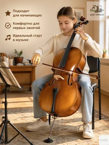 ANTONIO LAVAZZA CL-280A 1/2 Виолончель из фанеры, чехол и смычок в комплекте