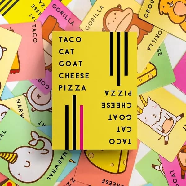 Английская версия карточной игры 'Taco Cat Goat Cheese Pizza'