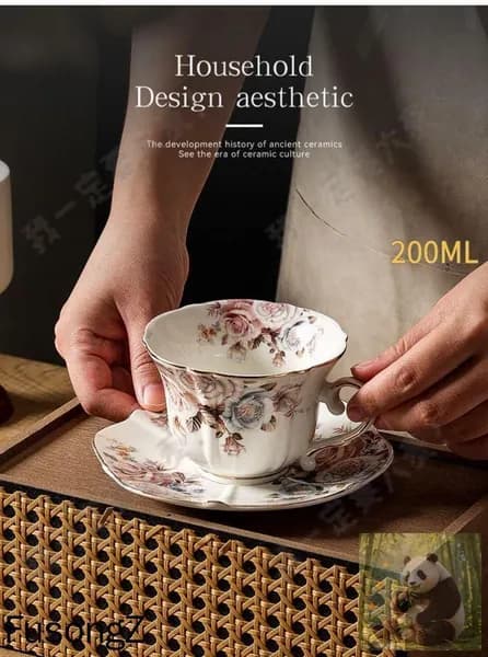 Чайная пара "Розы старой Англии", Фарфор, Royal Albert, Великобритания, вторая половина 20 века..-