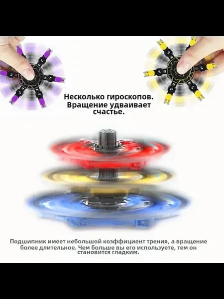 Гироскоп на пальцы Желтый Желтый