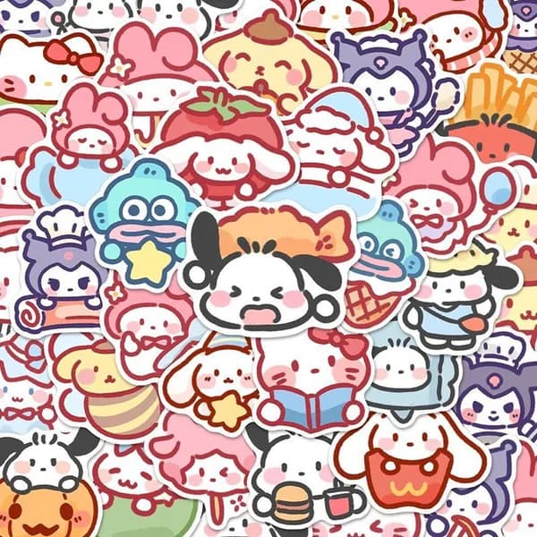 100 Мультфильм Sanrio наклейки