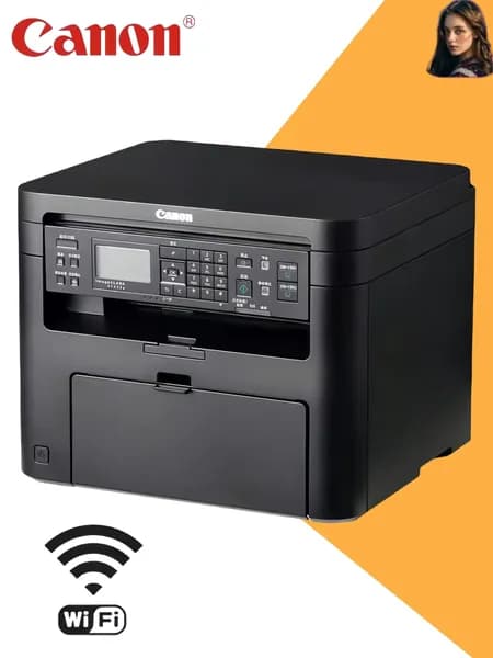 Canon МФУ Лазерное iC MF232w,с Wi-Fi + кабель USB и картридж, черный, черно-серый