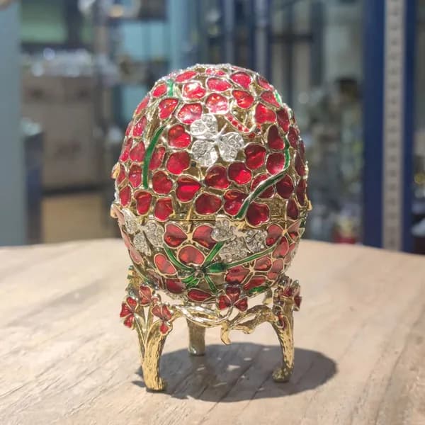 Шкатулка для украшений из сплава эмали пасхального яйца