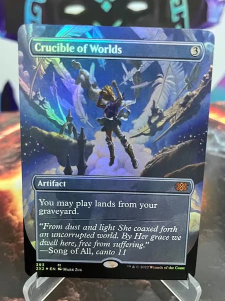 Магия сбора прокси-карт MTG PROXY CARDSВысококачественные нефольговые карты Crucible of Worlds #393 foil