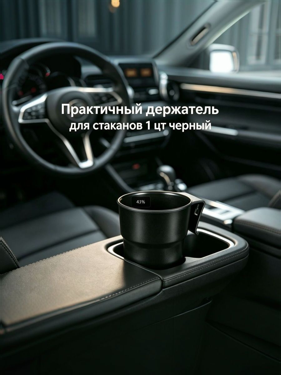 Держатель для бутылок , стаканов, мелочей, автомобильный, цвет черный,Для бутылок и стаканов в авто
