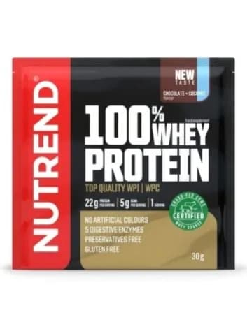 Nutrend протеин 100 WHEY 30g Цвет:Шоколад и кокос;Размер:30g