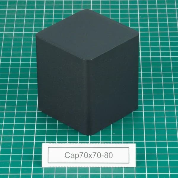 Cap70x70-80 Колпак (кожух) для трансформатора. Внешний размер колпака (ДхШ-В) 70x70-80 (мм)