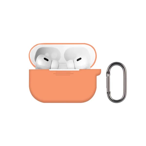 Чехол AirPods Pro 3 силиконовый/ кейс для наушников Papaya кораловый/ противоударный