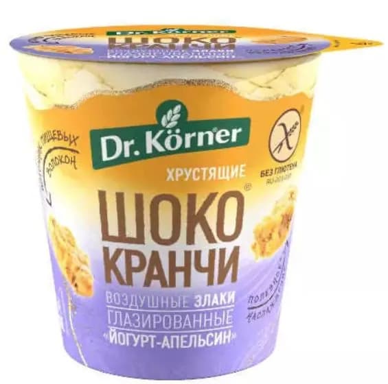 Dr. Korner Хлебцы Шококранчи, Апельсин с йогуртом, 40 гр, 1 уп