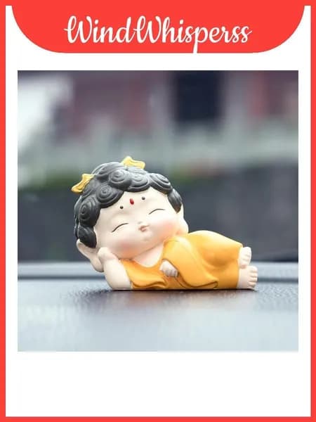 гуаньинь резиновая скульптура автомобильное украшение с креативным дизайном для путешествий и праздников