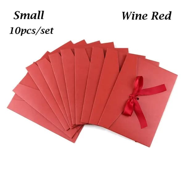 10 Pcs/ Set Перламутровый бумажный конверт