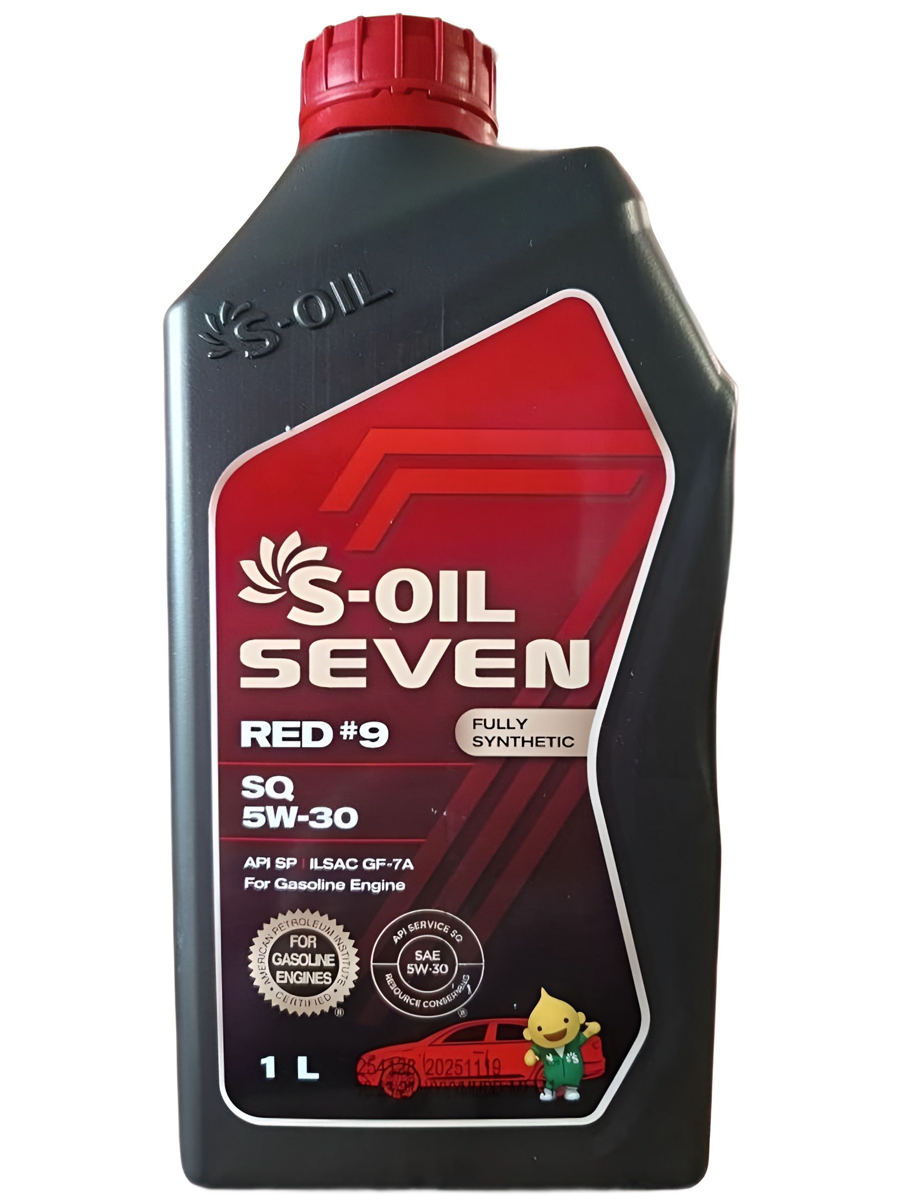 S-OIL SEVEN RED#9 SQ 5W-30 Масло моторное, Синтетическое, 1 л
