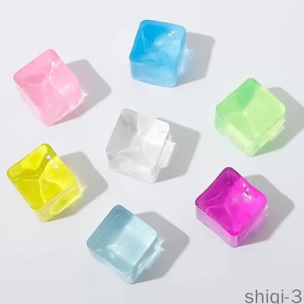 Ice Toys 24 шт. Мягкие антистресс-кубики для взрослых и детей, для снятия тревоги и стресса, сенсорной терапии для рук.