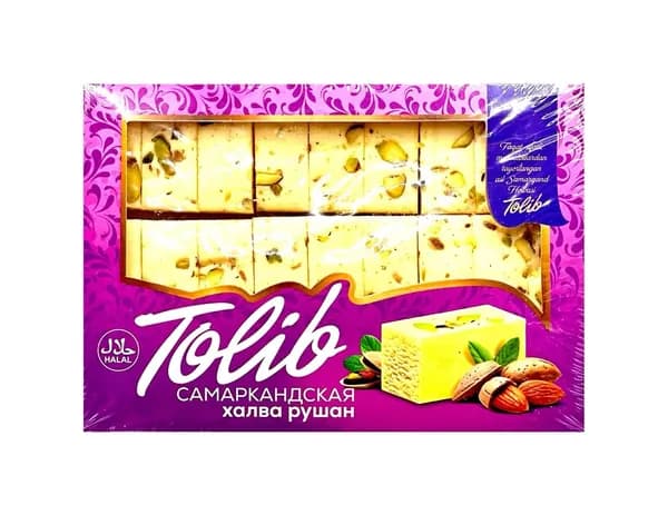 Самаркандская халва рушан "Tolib" с миндалем и фисташками, 500 г