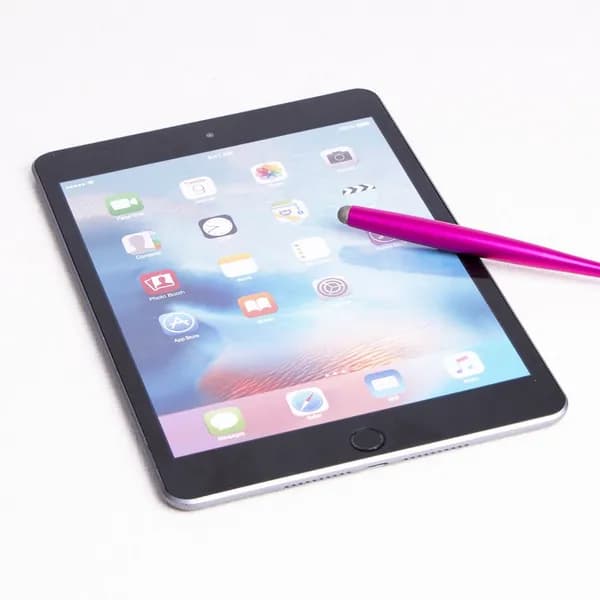 Капацитетный стилус для iPhone и iPad с мягким наконечником, розовый, 147 мм