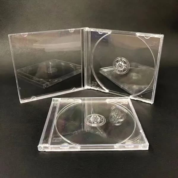 Бокс для CD DVD дисков, защитный футляр для хранения автомобильной коллекции музыки, надежный пластиковый контейнер