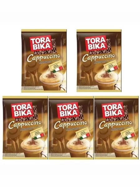 Кофейный напиток Torabika 3-in-1 Cappuccino, упаковка из 5 пакетиков по 25 г