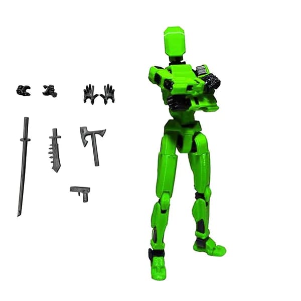 Подвижный 13-суставной робот, 3D напечатанная фигура манекена, DIY с аксессуарами
