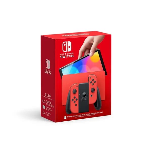 Switch NS Портативная игровая консоль OLED Игровая консоль Белый; Mali Red; Color Battery Enhanced Edition