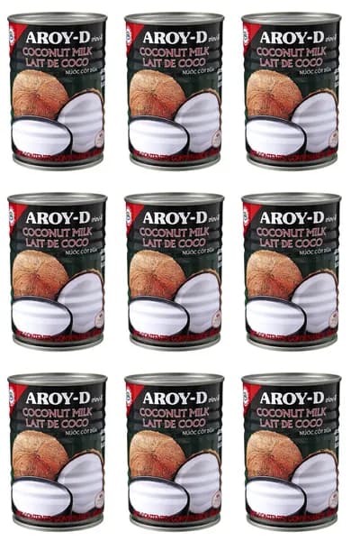 Aroy-D Кокосовое молоко, 400 мл, 9 шт /