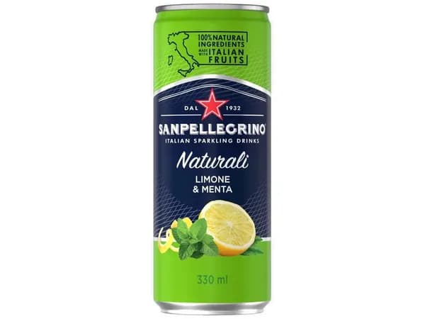 Напиток SANPELLEGRINO Лимон-Мята сокосодержащий газ. 0,33л