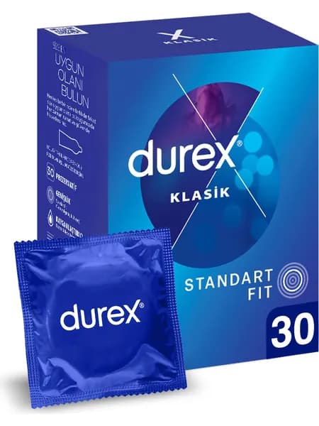 Презервативы Durex Classic классические с гелем-смазкой 30 шт